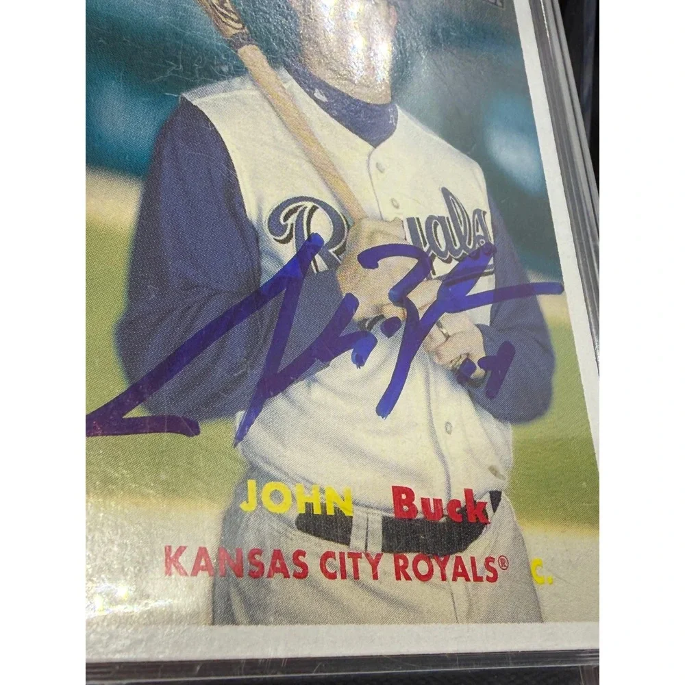 2006 Topps Heritage John Buck Signed Card 234 Kansas City Royals Autograph